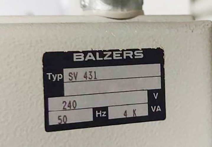 Oerlikon Balzers BAK 1052 Evaporation System for Vacuum Coating