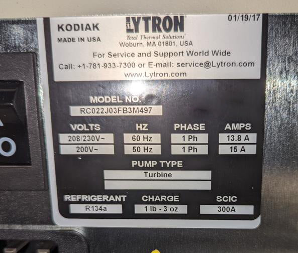 Lytron Kodiak RC 022 Small Chiller