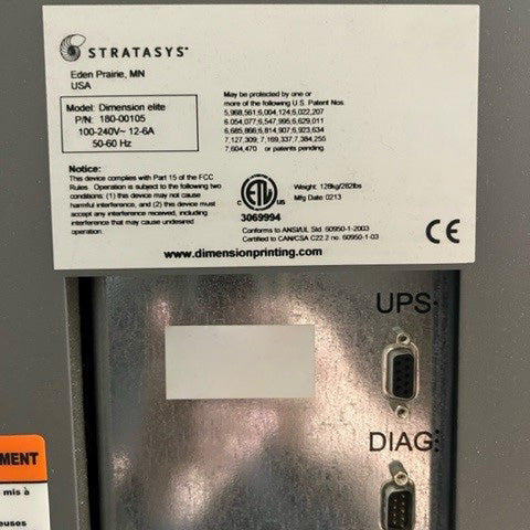 Stratasys Dimension Elite 3D Printer