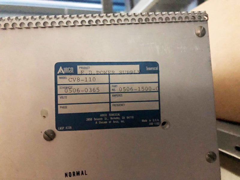 Ferrotec / Temescal CV 8 Power Supply