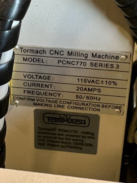 Tormach PCNC 770 Series 3 Drill Press