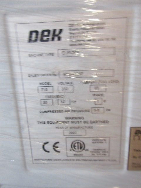 Dek 710 Stencil Printer