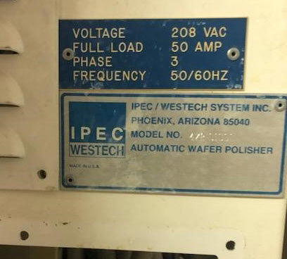 Lam / IPEC 472 01001 Automatic Wafer Polisher