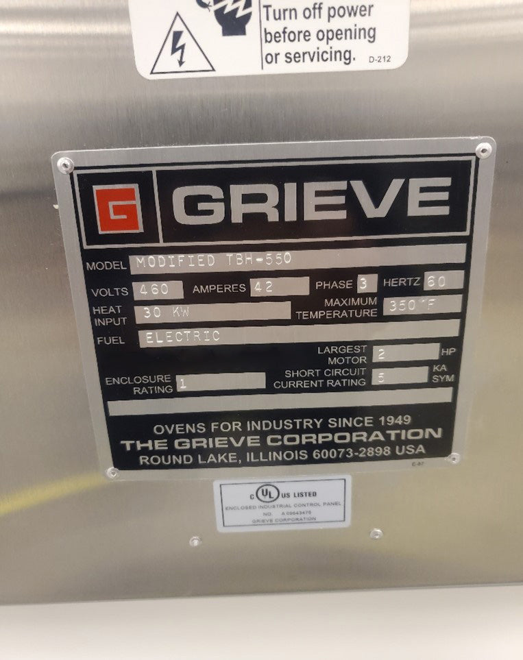 Grieve TBH 550 Truck Oven