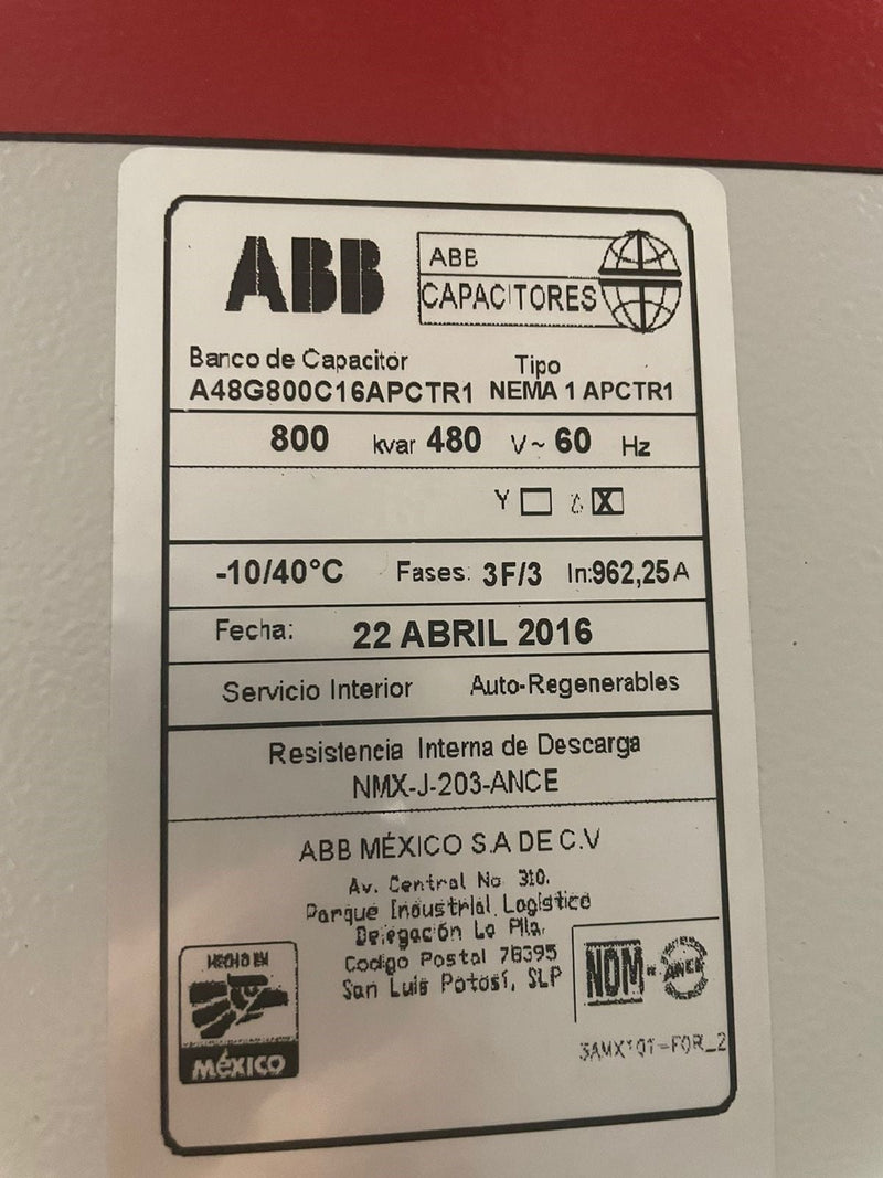 ABB Nema 1 Capacitor