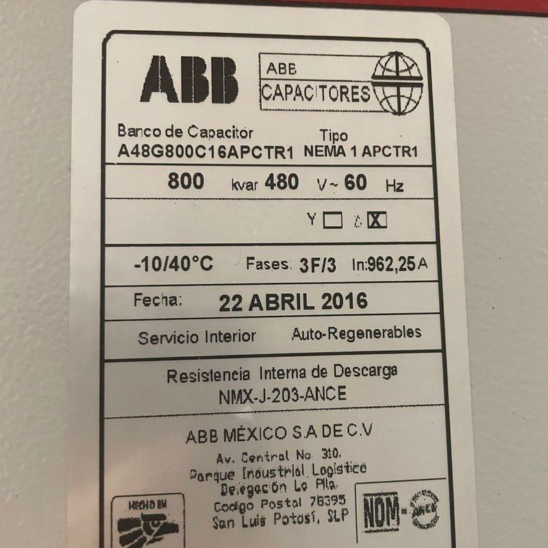 ABB Nema 1 Capacitor