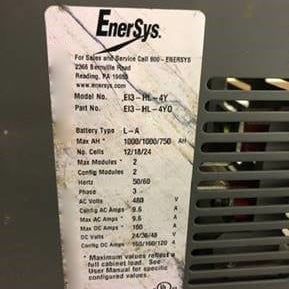 Enersys E 13 HL 4 Y Power Supply