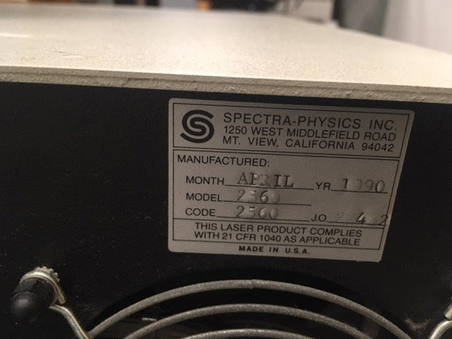 Spectra-Physics 2025-05 Argon Ion Laser