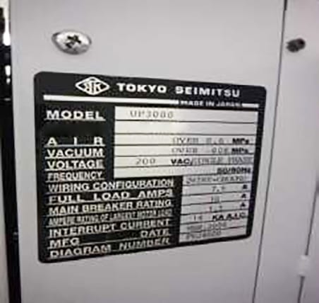 Accretech / TSK UF 3000 Automatic Wafer Prober