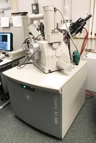Thermo Fisher Scientific / FEI Quanta 3 D 200 i FIB-SEM (Focused Ion Beam - Scanning Electron Microscope)