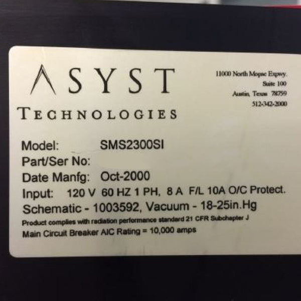 Asyst SMS 2300 SI Loaders