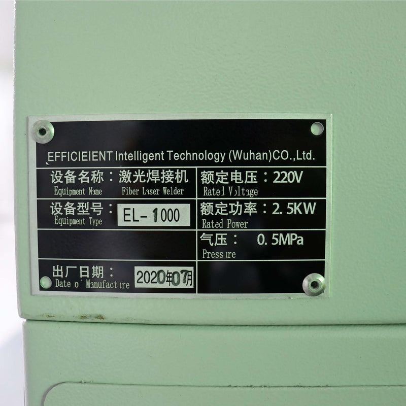 Efficieient Intelligent Technology EL 1000 Coupling Laser Welding System
