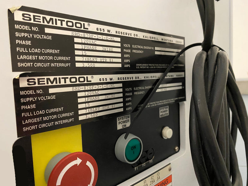 Semitool / Rhetech SRD 870 F SRD (Spin Rinse Dryer)