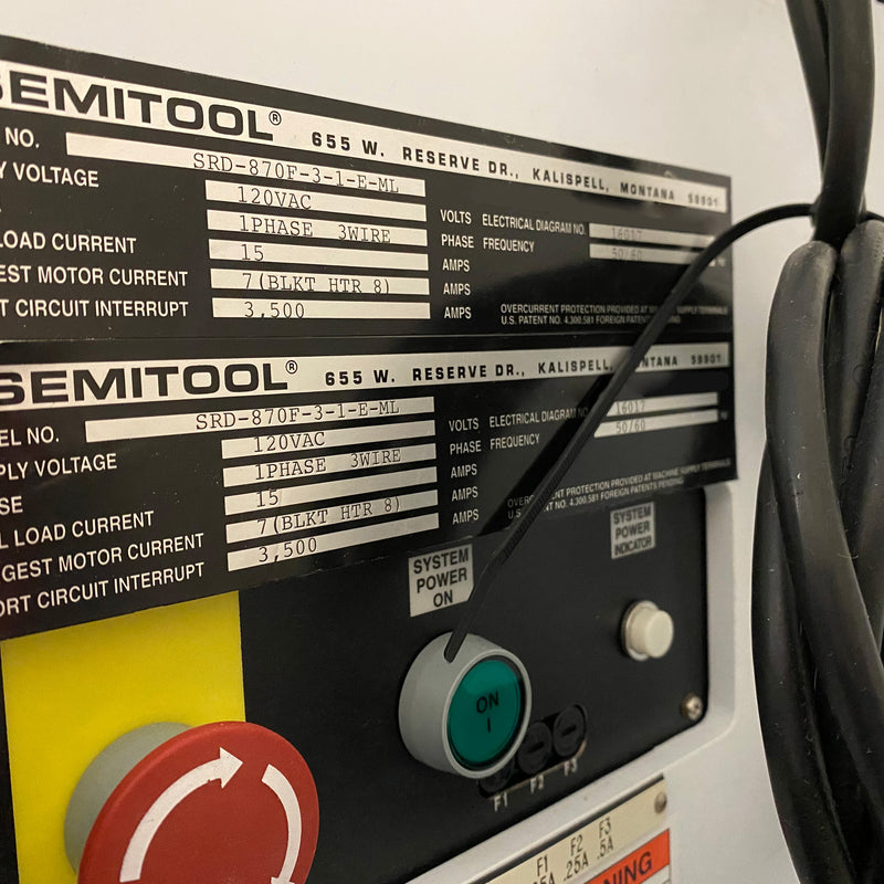 Semitool / Rhetech SRD 870 F SRD (Spin Rinse Dryer)