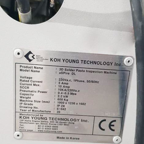 Koh Young Aspire DL PCB Inspection System