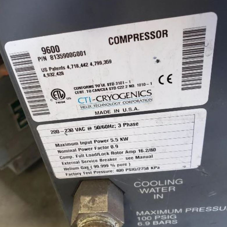 CTI 9600 Cryo Compressor