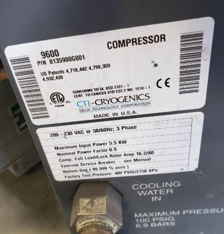 CTI 9600 Cryo Compressor