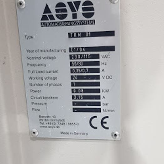 ASYS TRM 01 Conveyor