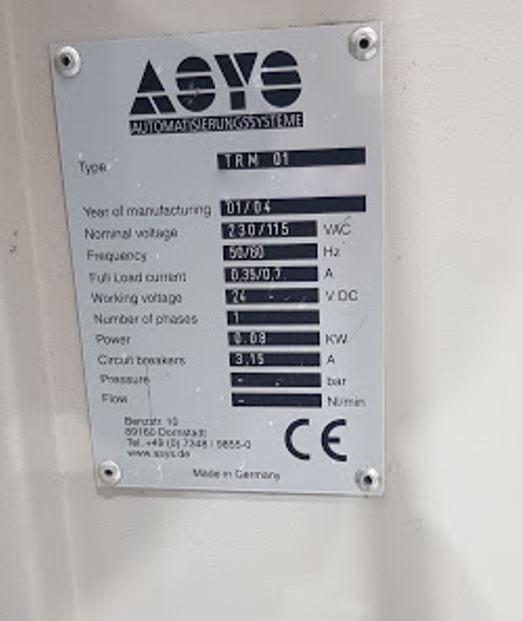 ASYS TRM 01 Conveyor