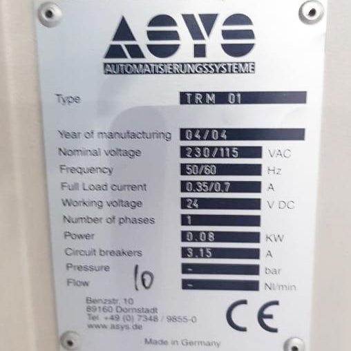ASYS TRM 01 Conveyor