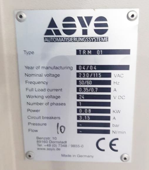 ASYS TRM 01 Conveyor