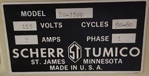 Scherr Tumico 20-3500 Optical Comparator