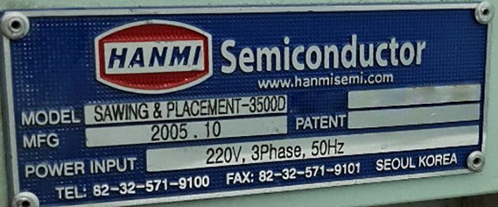 Hanmi 3500 D Singulator