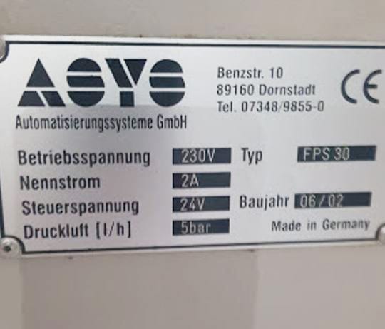 ASYS FPS 30 Buffer