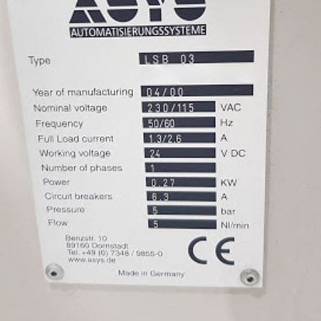 ASYS LSB 03 Destacker