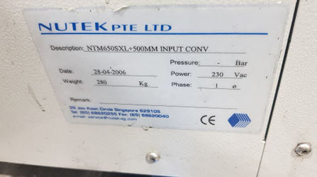 Nutek NTM 650 Buffer