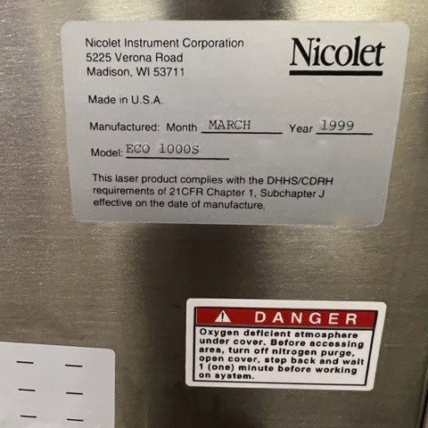 Thermo Scientific / Nicolet ECO 1000 S Spectrometer