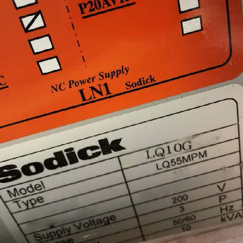 Sodick AQ 55 L Sinker EDM (Electrical Discharge Machine)