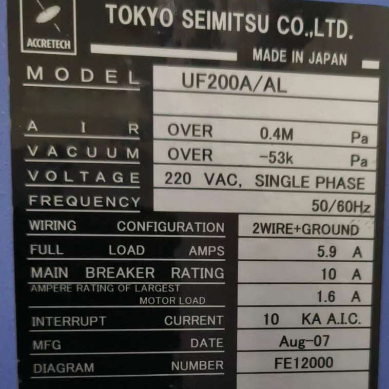 Accretech / TSK UF 200 A / AL Prober