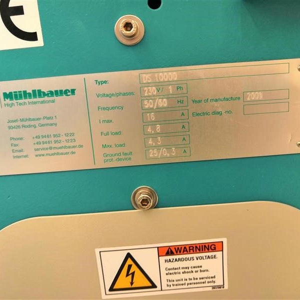 Muehlbauer DS 10000 Tape & Reel Machine