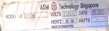 ASM CO 139 Cure Oven
