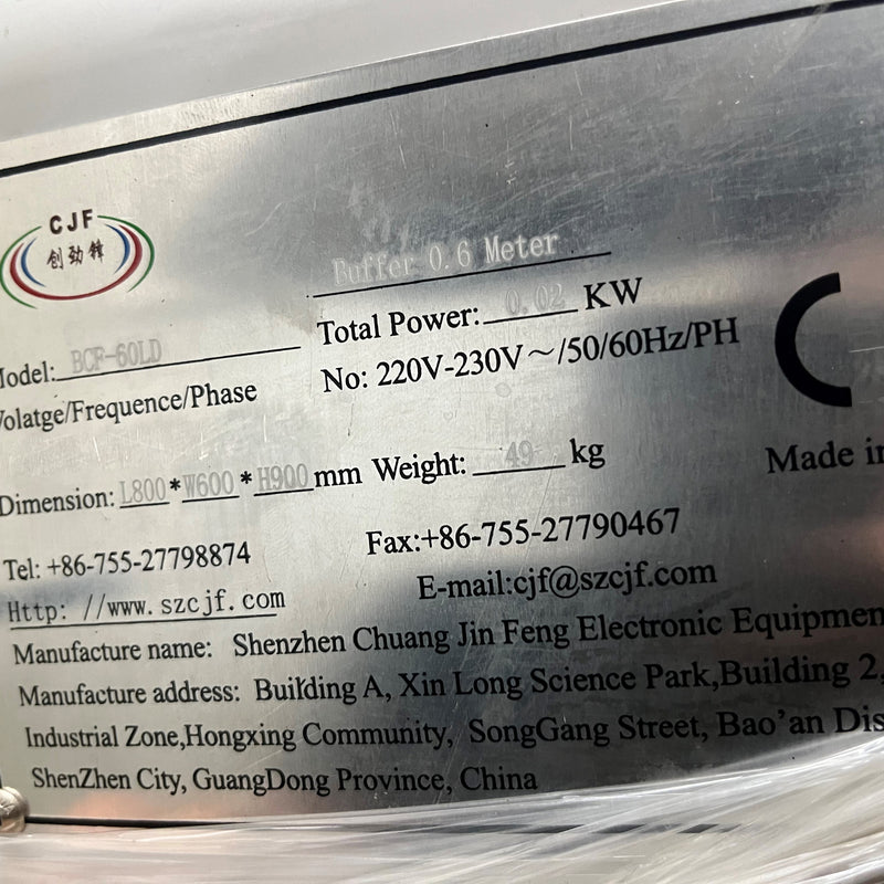 Shenzhen Chuang Jin Feng BCF - 60 LD Conveyor
