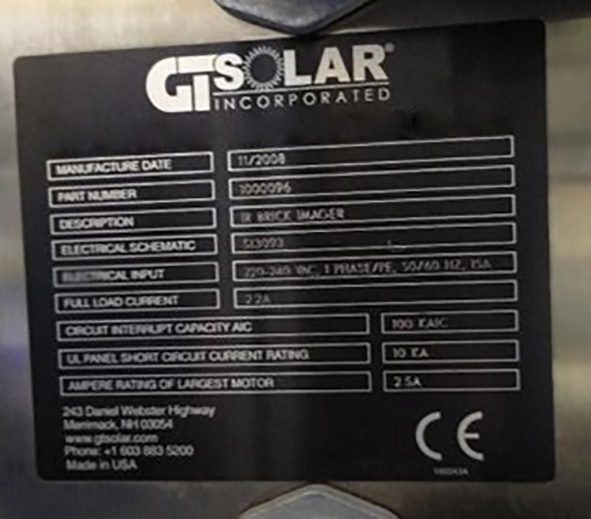 GT Solar Electronic Measurement Device