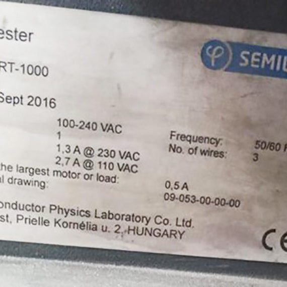 Semilab RT 1000 Electrical Resistivity Measurement Device
