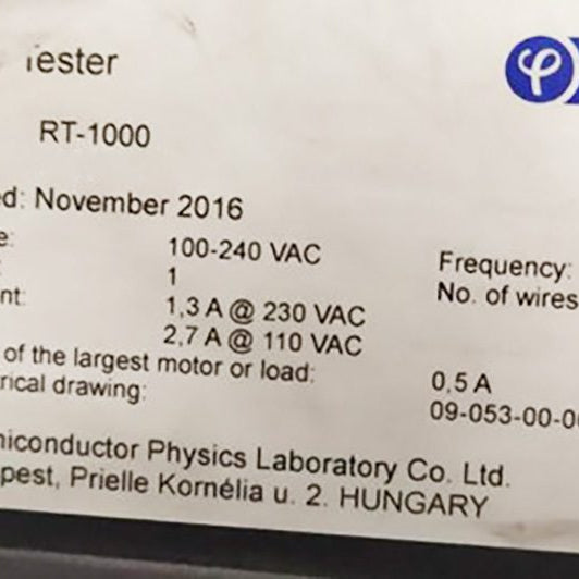 Semilab RT 1000 Electrical Resistivity Measurement Device