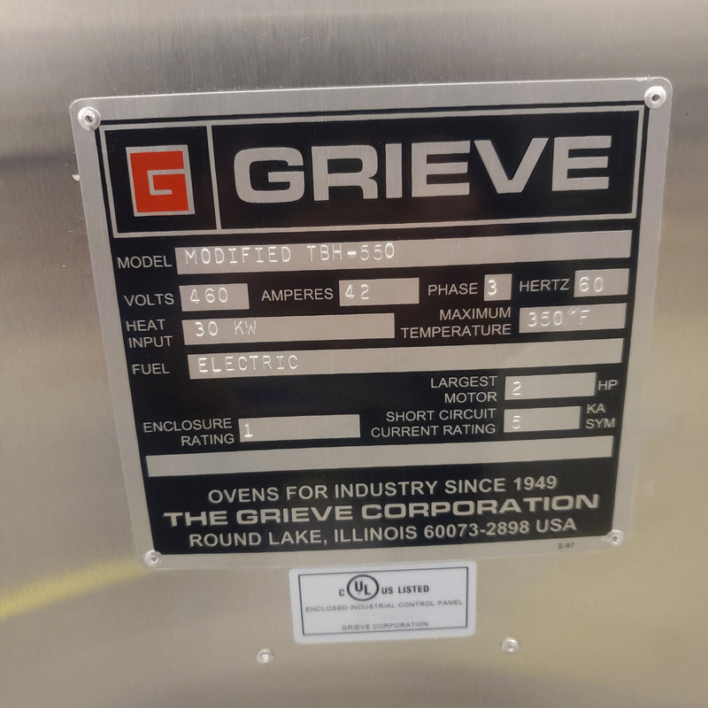 Grieve TBH 550 Oven