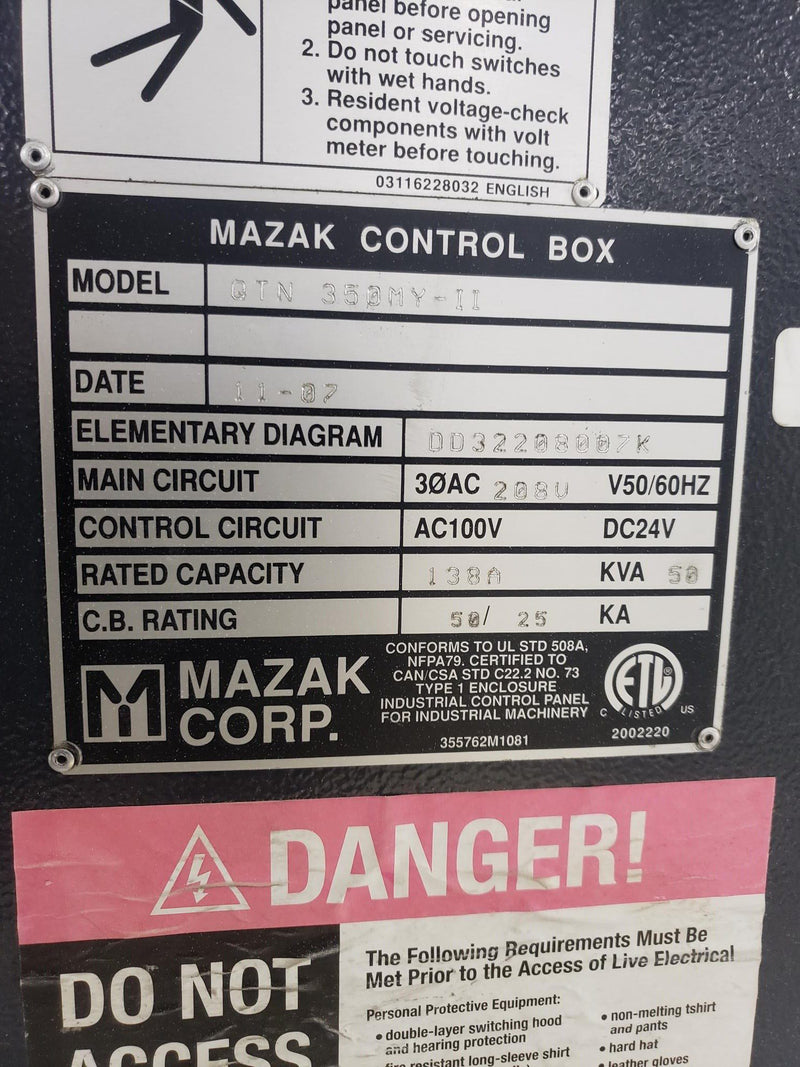 Mazak Nexus 350 IIMYS