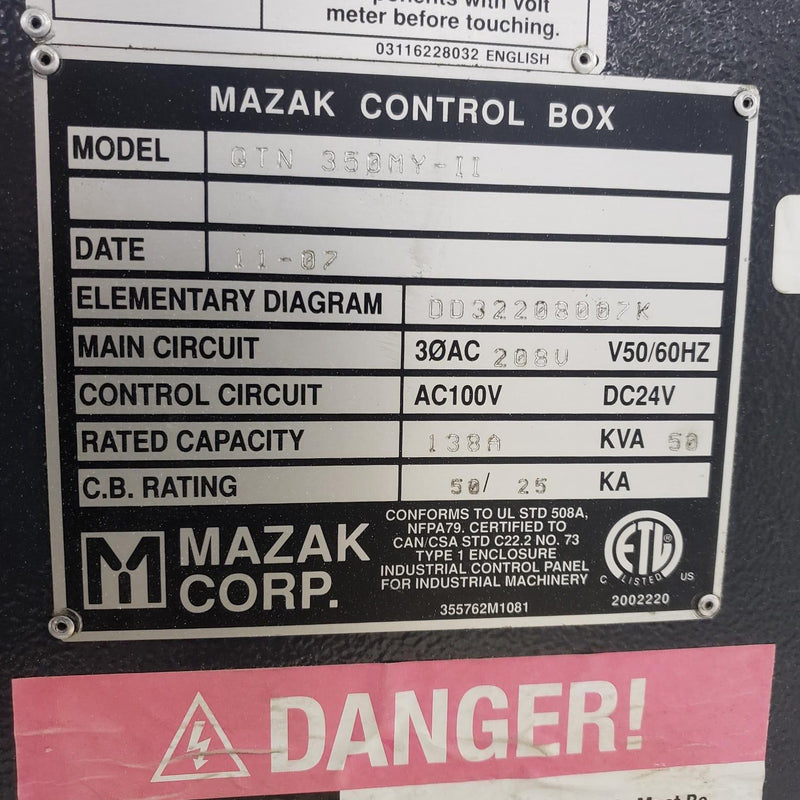 Mazak Nexus 350 IIMYS