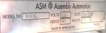 ASM DB 100 In-Line Curing Oven