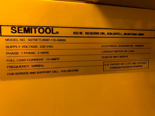 Semitool SRD (Spin Rinse Dryer)