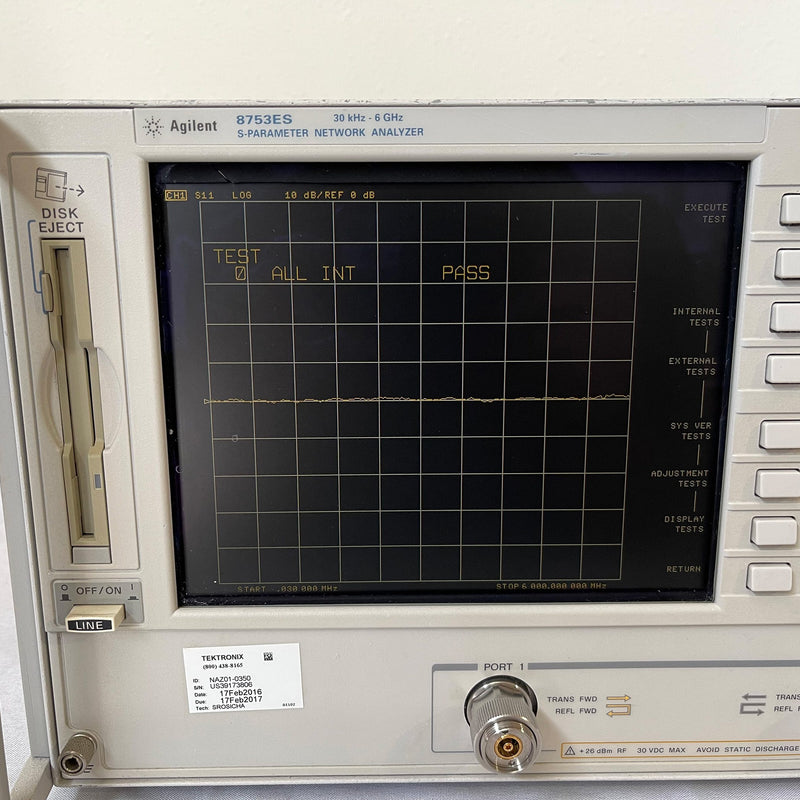 Agilent 8753 ES S Parameter Network Analyzer