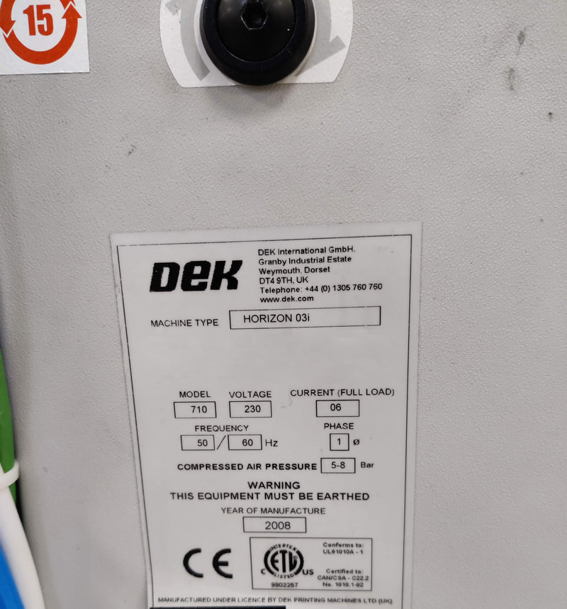 Dek Horizon 03 i Screen Printer
