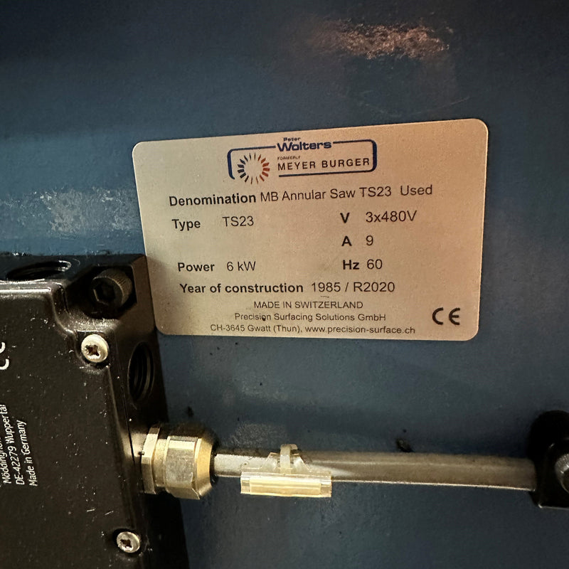 Meyer Burger TS 23 ID Saw