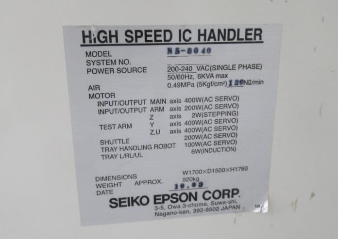 Seiko / Epson NS 8040 Handler