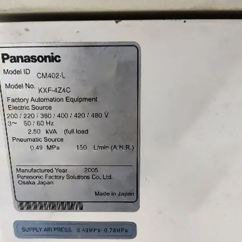 Panasonic CM 402 L Pick and Place