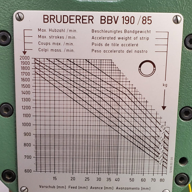 Bruderer BSTA 30 Stamping Press